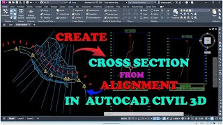 How to Create Cross section Using CIVIL3D [upl. by Nollaf]