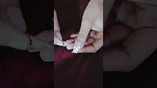 chhote chhote flower wali💅 nailart banaye ghar pe toothpick seytnailartshortvideo simplenailart [upl. by Neibart]