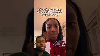 Black Woman Shames Black Men For Voting For Donald Trump shorts kamalaharris donaldtrump [upl. by Jehiah]