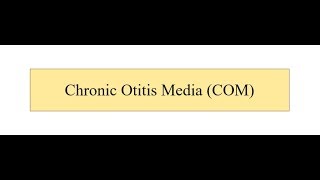 Chronic Otitis Media [upl. by Aivartal]