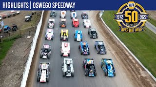 Super DIRTcar Series Big Block Modifieds Oswego Speedway October 9 2022  HIGHLIGHTS [upl. by Enyrehtac]