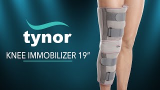 Tynor Knee Immobilizer 19 D11 for immobilization support and protection to the injured knee [upl. by Ozkum]