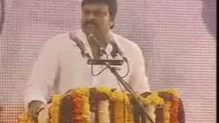 Chiranjeevi launches Praja Rajyam party in Tirupati [upl. by Ocram]