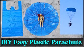 How to make a Parachute at home From plastic bag  DIY homemade parachute  How to Make a Parachute [upl. by Verras]