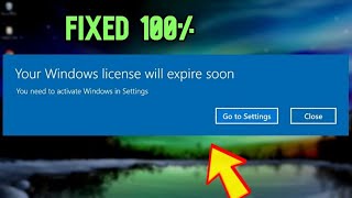 2024 Fix Your Windows License Will Expire Soon Windows 1011  You Need to Activate Windows [upl. by Cornelle]