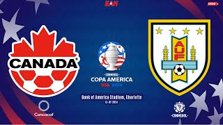 CANADÁ vs URUGUAY  COPA AMÉRICA  TERCER LUGAR [upl. by Rratsal961]