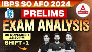 IBPS AFO Exam Analysis 2024  IBPS AFO Pre Analysis  Shift 1  Asked Questions amp Expected Cut Off [upl. by Llednar]