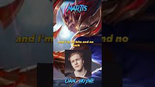 VOICE ACTOR of MARTIS mobile legends hero 😱😎🔥 mobilelegends mlbb voiceactor martis shorts [upl. by Llenna]