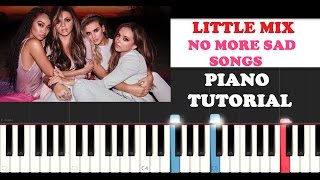 Little Mix  No More Sad Songs Piano Tutorial [upl. by Christian]