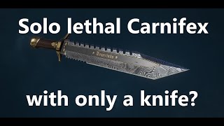 3 steps guide how to kill your Carnifex with only a knife Solo lethal  Space Marine 2 [upl. by Nachison]