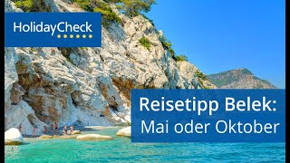 Reisetipp Urlaub im Mai oder Oktober Belek  HOLIDAYCHECK [upl. by Roxie456]