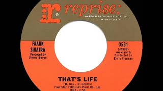 1966 HITS ARCHIVE That’s Life  Frank Sinatra a 1 recordmono 45 [upl. by Gnek502]