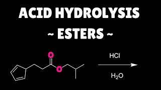 Acid catalyzed hydrolysis of esters mechanism [upl. by Swanhildas]