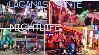 Laganas Zante Nightlife  July 2 2022  Walk with Me Living in Zante [upl. by Sanford]