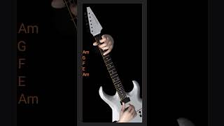 guitar chordsandalusian cadence progression short video [upl. by Nole417]