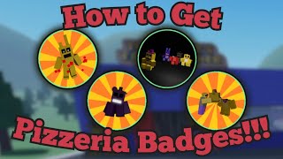 UPDATED How to Get 4 Pizzeria Badges  Fredbears Springlock suits  Roblox [upl. by Sigvard]