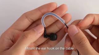 How to fit the ear hooks [upl. by Nidak]