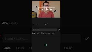 COMO ADICIONAR TEXTO NO EDITOR DE VÍDEO CAPCUT capcuttutorial capcut ediçãodevídeo [upl. by Ahsoym981]