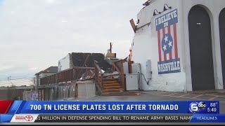 700 Tennessee license plates still missing after Middle Tennessee tornadoes [upl. by Silloc]