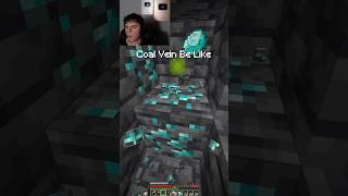 Coal Vein Be Like 💀🫵🏼 minecraft shorts viral [upl. by Nanon]