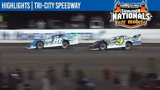 DIRTcar Summer Nationals Late Models TriCity Speedway June 18 2021  HIGHLIGHTS [upl. by Vala]