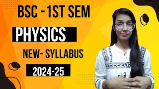 Bsc1st semester physic syllabus 202425 Mathematical physics and Newtonian mechanics With Twins [upl. by Athena]