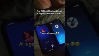 Nicki Minaj And Cardi B AI arguing [upl. by Malvina]