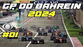 F1 GP DO BAHREIN 2024 CORRIDA COMPLETA [upl. by Akerue]