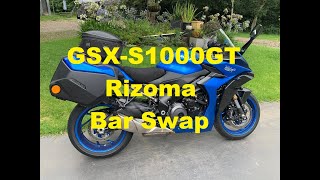 GSXS1000GT Rizoma Bar Swap [upl. by Kamaria]