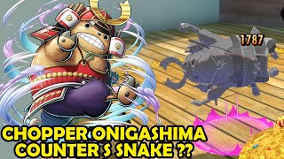 Teori Chopper Onigashima Counter S Snake  Gameplay Chopper Onigashima  ONE PIECE BOUNTY RUSH [upl. by Vladamar]