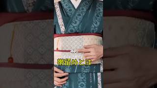 帯留めの付け方をご紹介いたします。詳しくは一般動画でどうぞ。 japan art kimono 着物 ＃帯のアクセサリー＃帯留め [upl. by Ylrebmi]