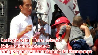 Iriana Jokowi Selamatkan Anakanak yang kepanasan untuk tidak ikut kampanye [upl. by Pierre]