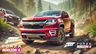 Chevrolet Colorado ZR2 OffRoad Realistic Steering Wheel Driving  Forza Horizon 4 [upl. by Lars]