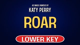 Katy Perry  Roar  Karaoke Lower Key [upl. by Trescott]