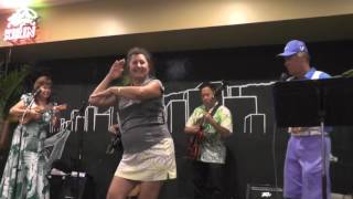 Waikiki sung by Kimo Kahoano with hula performed by Leilani Kahoano [upl. by Nacnud375]