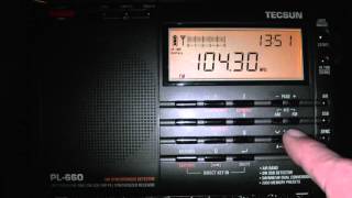 Tecsun PL660 Demo SW MW LW FM and AIR Band [upl. by Eladroc878]