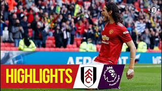 Cavani hits longrange stunner as fans return to Old Trafford  Manchester United 11 Fulham [upl. by Kramlich]