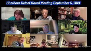 Sherborn Select Board Meeting September 5 2024 [upl. by Brendis613]