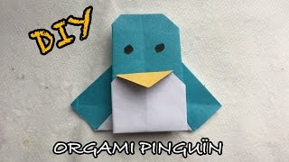 ★ DIY PINGUÏN VOUWEN VAN PAPIER Easy ★ ORIGAMI TUTORIAL ★ PAPER PENGUIN CRAFT [upl. by Holub]