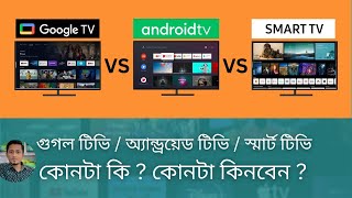 Google টিভি কি  কোন ব্র্যান্ডের গুগল টিভি কত দাম  Google TV Price in Bangladesh [upl. by Valsimot]