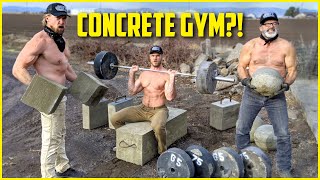 We Built an ENTIRE GYM from CONCRETE [upl. by Rosy]