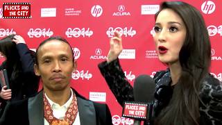 Yayan Ruhian amp Julie Estelle The Raid 2 Berandal Interview [upl. by Darahs738]