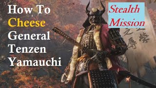 How to CHEESE Tenzen Yamauchi Stealth Mission No healNo item  Sekiro Shadows Die Twice [upl. by Ardried]