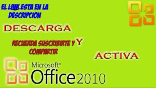 NUEVO ACTIVADOR PARA OFFICE 2010 Y 2013DESCARGA ACTIVADOR 2018 [upl. by Leuneb]