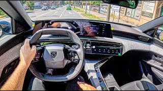 NEW Peugeot 3008 Allure 🇫🇷 2024  12 Hybrid 136hp  POV Test Drive [upl. by Enohpets768]