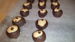 Bullseye Buckeye Peanut Butter Balls  CHRISTMAS [upl. by Chapin509]