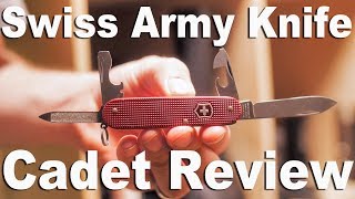 Victorinox Swiss Army Knife Cadet Alox Multitool Review and Function Demonstration [upl. by Ahsiryt]