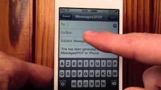 Messages2PDF  Sauvegarder les conversations SMS de son iPhone iPod touch ou iPad iOS 4 et 5 [upl. by Hjerpe]