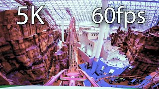 Canyon Blaster front seat onride 5K POV 60fps Adventuredome [upl. by Alaunnoif]