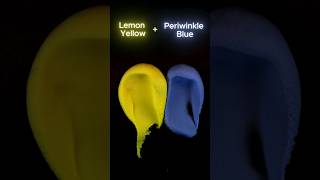 Lemon Yellow  Periwinkle Blue    Guess the mixed color satisfying colormixing [upl. by Kaenel885]